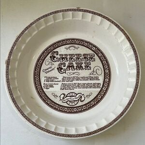 Royal China Jeannette Vintage Style Creamy Dreamer Cheesecake Plate 11 Inch USA